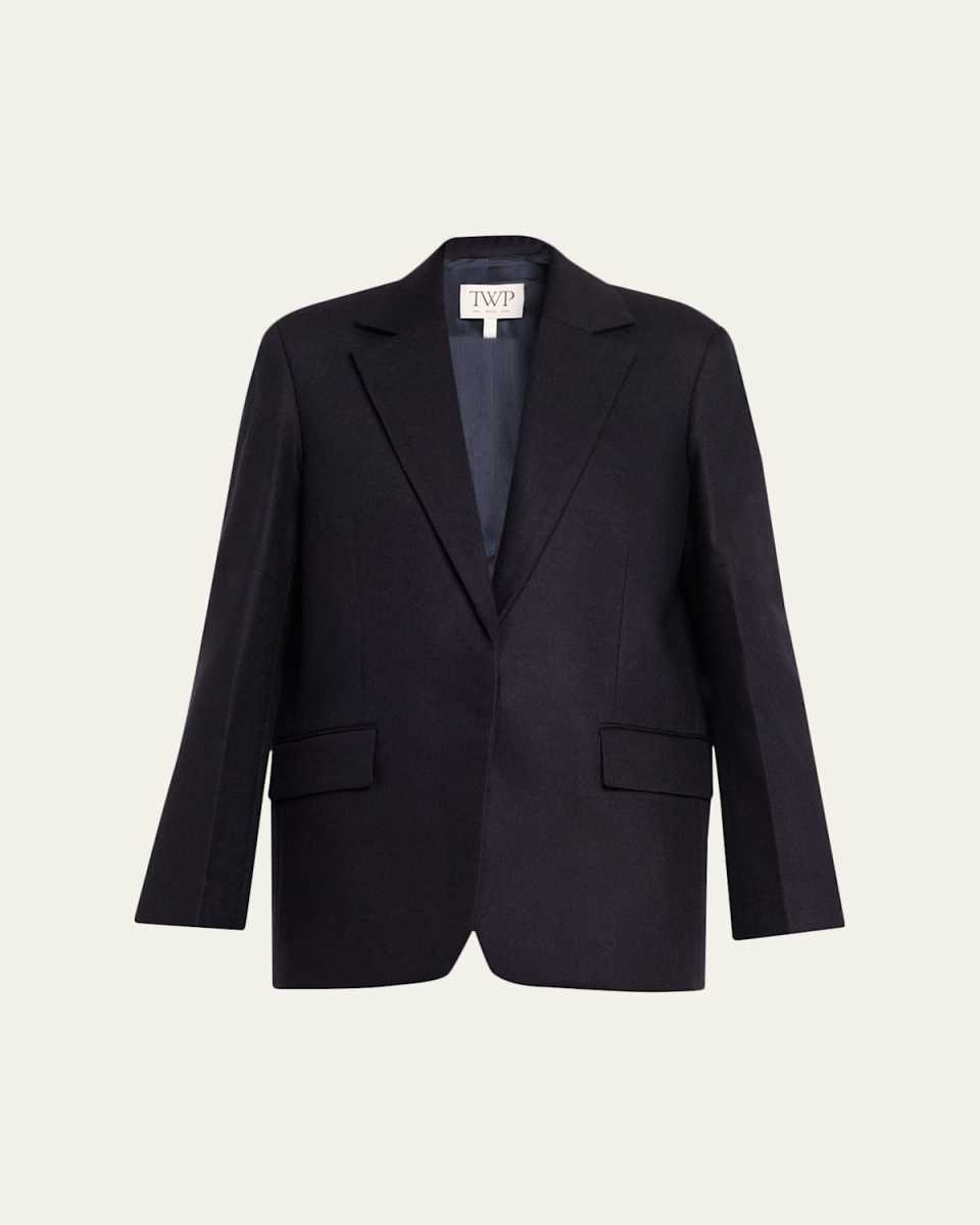 Jillian Single-Breasted Wool-Cashmere Blazer